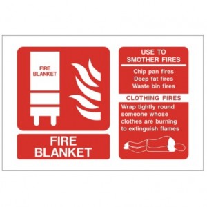 fire blanket alarm sign