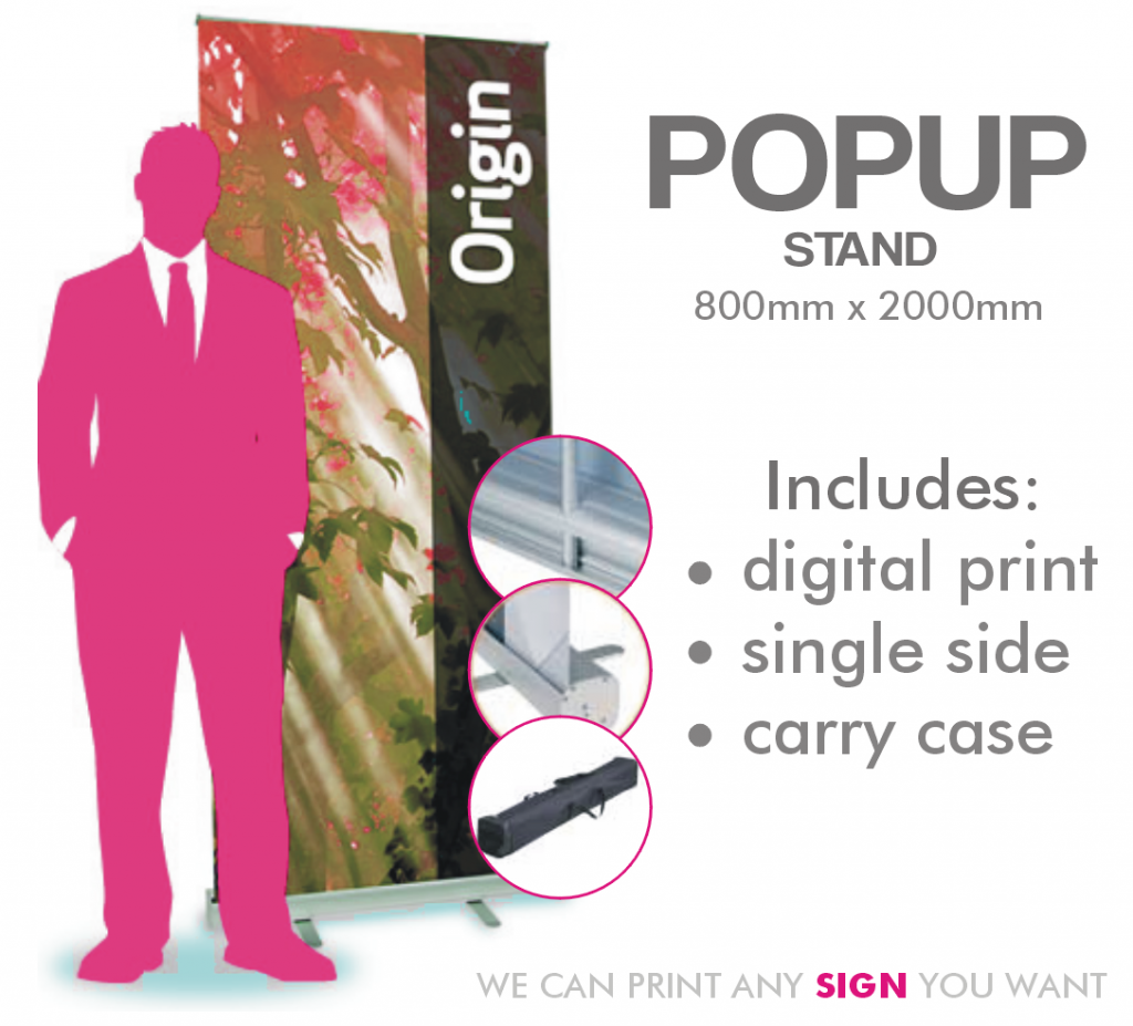 Pop Up Stand designing advertisement