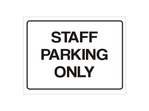 Staff Parking Only